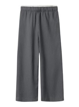 Pantalons larges gris pour fille de la marque Name It Tengrun.