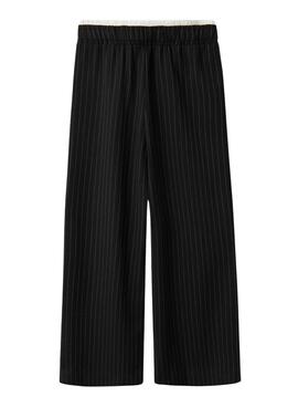 Pantalon large Name It Tengrun noir pour fille