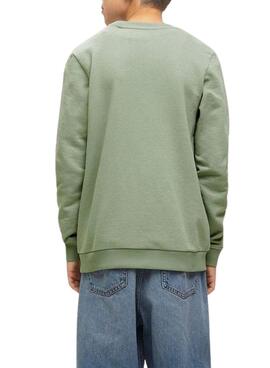 Sweat à capuche Jack and Jones Simon vert pour enfant