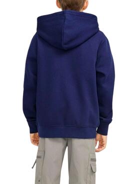 Sweatshirt Jack and Jones Vesterbro bleu pour enfant