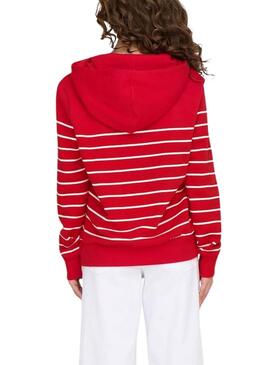 Sweat-shirt Only Ladelle rouge pour femme