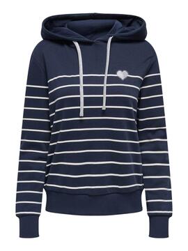 Sweat-shirt Only Ladelle bleu marine pour femme