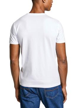 T-shirt Pepe Jeans Original Basic blanc pour homme