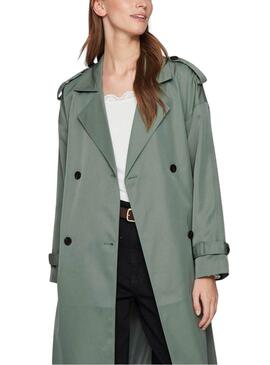 Veste trench Viaddison en vert pour femme