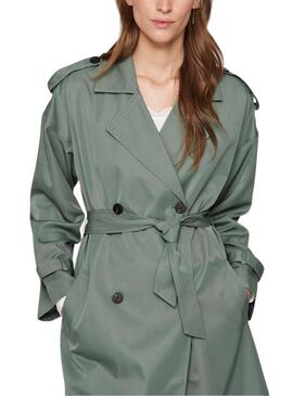 Veste trench Viaddison en vert pour femme