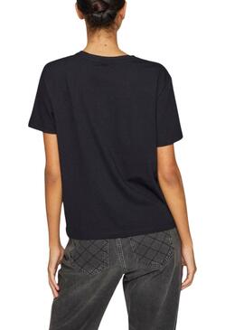 T-shirt Vila Vinora noire pour femme