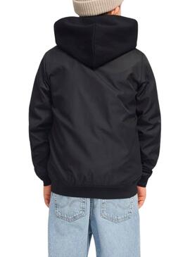 Veste de chasse Jack and Jones Zack noire pour enfant.