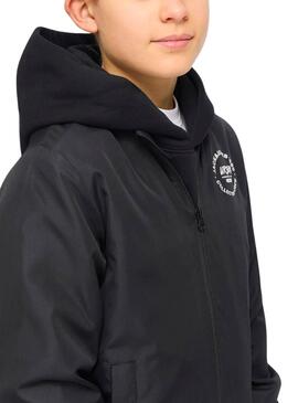 Veste de chasse Jack and Jones Zack noire pour enfant.