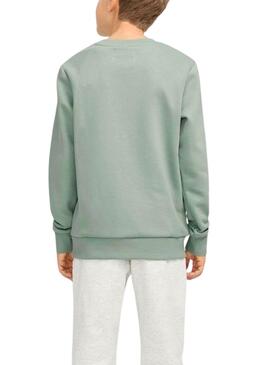 Sweatshirt Jack and Jones Caleb vert pour homme