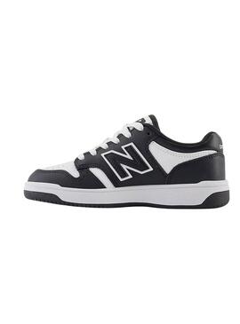 Chaussures New Balance B480 blanc et noir enfants