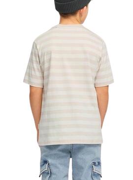 T-shirt Jack and Jones Vesterbro beige pour enfant