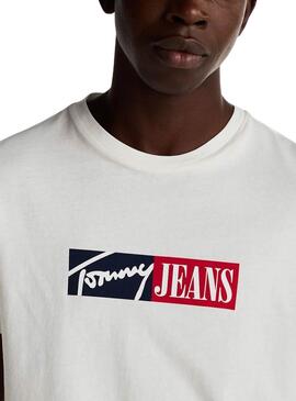 T-shirt Tommy Jeans Entry Graphic beige pour homme