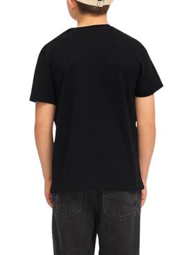 T-shirt Jack and Jones Simon noir pour enfant