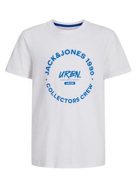 T-shirt Jack and Jones Simon blanche pour enfant