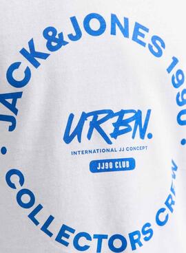 T-shirt Jack and Jones Simon blanche pour enfant