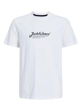 T-shirt Jack and Jones Beau blanc pour enfant