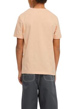 T-shirt Jack and Jones Simon orange pour enfant.