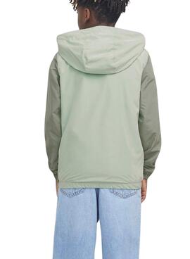 Coupe-vent Jack and Jones Packable vert pour enfant