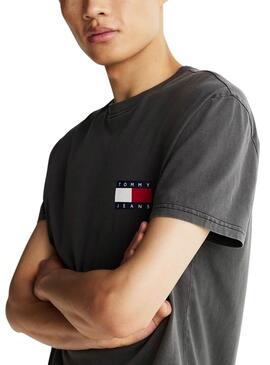 T-shirt Tommy Jeans Heritage noir pour homme