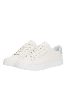 Chaussures Tommy Hilfiger Essential Court blanches pour femme