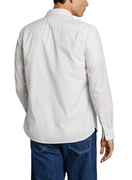 Chemise Pepe Jeans Adison blanche pour homme