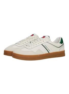 Chaussures Tommy Jeans The Greenwich en cuir blanc pour homme