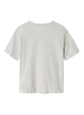 T-shirt Name It Betria gris pour fille