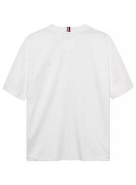 T-shirt Tommy Hilfiger Essential Archive blanc