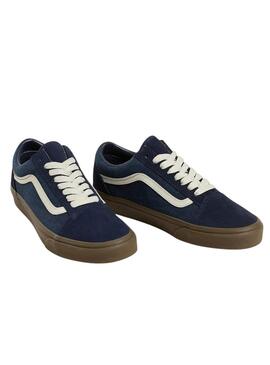 Chaussures Vans Old Skool marine pour homme.