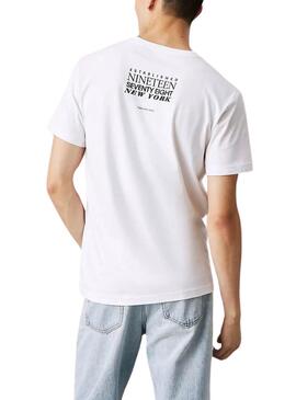 T-shirt Calvin Klein Type blanc pour homme