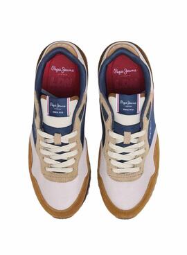 Chaussures Pepe Jeans London Life marron pour homme