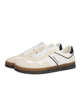 Sneakers Tommy Jeans Greenwich blanc et noir pour homme