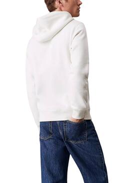 Sweat-shirt Calvin Klein Monologue blanc pour homme