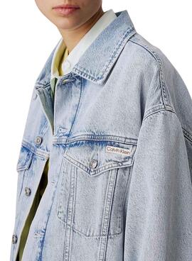 Veste en jean Calvin Klein Jeans Boxy pour femme