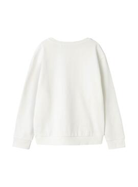 Sweatshirt Name It Boppe blanc pour femme