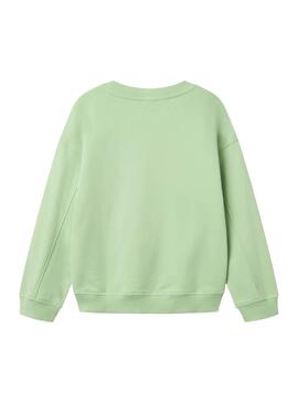 Sweatshirt Name It Bulop vert pour fille