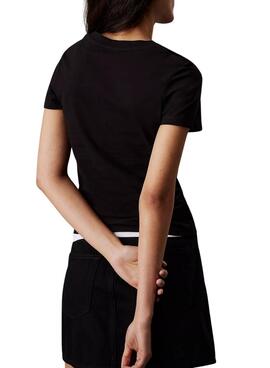 T-shirt Calvin Klein Gradient noir pour femme