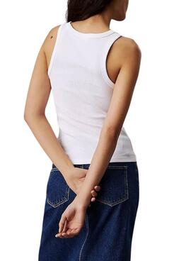 T-shirt Calvin Klein Jeans Tank blanc pour femme