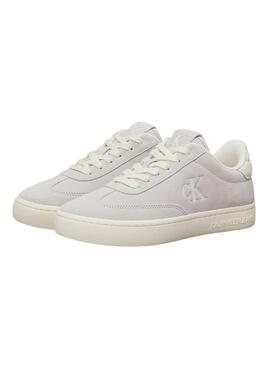 Sneakers Calvin Klein Jeans Classic Cupsole gris pour femme.