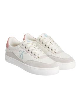 Chaussures Calvin Klein Jeans Classic Cupsole blanches pour femme