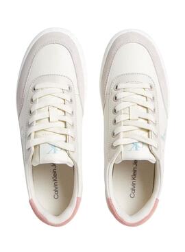 Chaussures Calvin Klein Jeans Classic Cupsole blanches pour femme