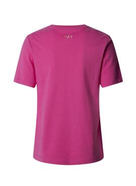 T-shirt Pepe Jeans Rumer rose pour femme.