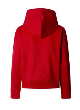 Sweatshirt Pepe Jeans Maddy rouge pour femme