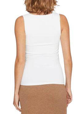 Top blanc Vila Kenza pour femme