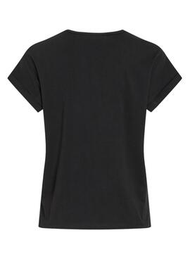 T-shirt Vila Colby noir pour femme