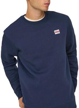 Sweat à capuche Only and Sons Dawson marine pour homme