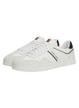 Chaussures Tommy Jeans The Greenwich blanches pour homme.