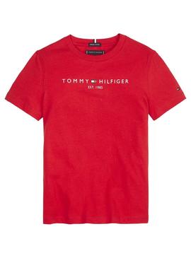 T-Shirt Tommy Hilfiger Essential Jaune Enfantes