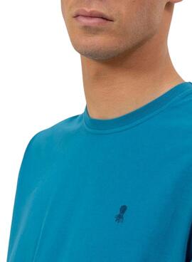 T-shirt Le Pupo Logo bleu pour hommes