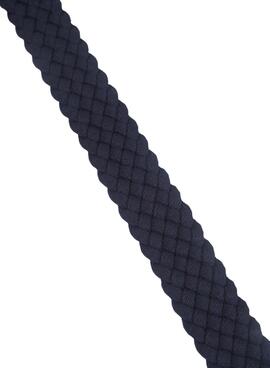 Ceinture tressée bleue et marron pour homme de Silbon